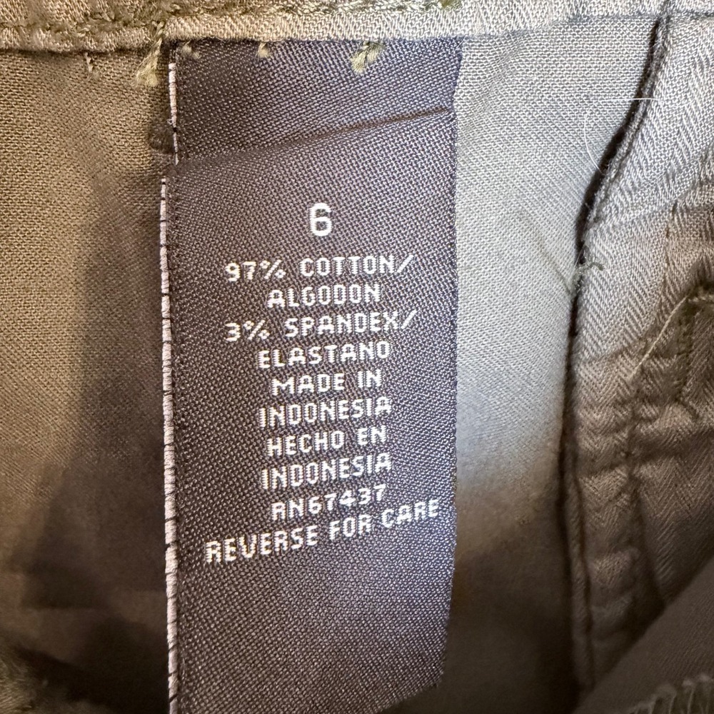 Polo‎ Jeans Ralph Lauren Whitney Stovepipe Capri Pants Olive Green Womens 6 NWT - Picture 5 of 6